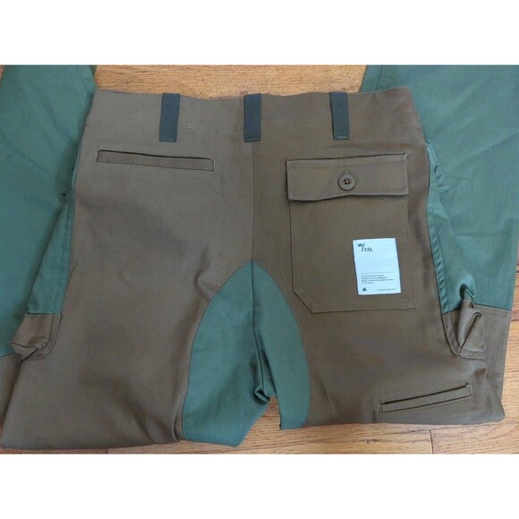 New Wasted Collective Cargo Hiking Field Pants Size Small Green Brown Japan NWT - Picture 10 of 11